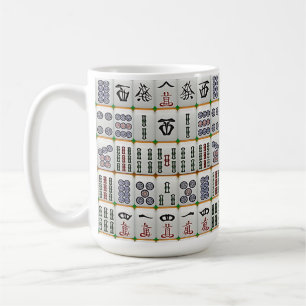 Mahjong player coffee mug