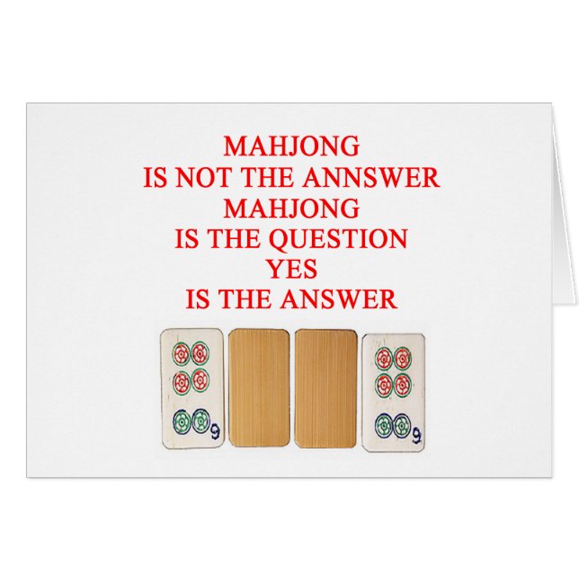 mahjong player design (Front Horizontal)