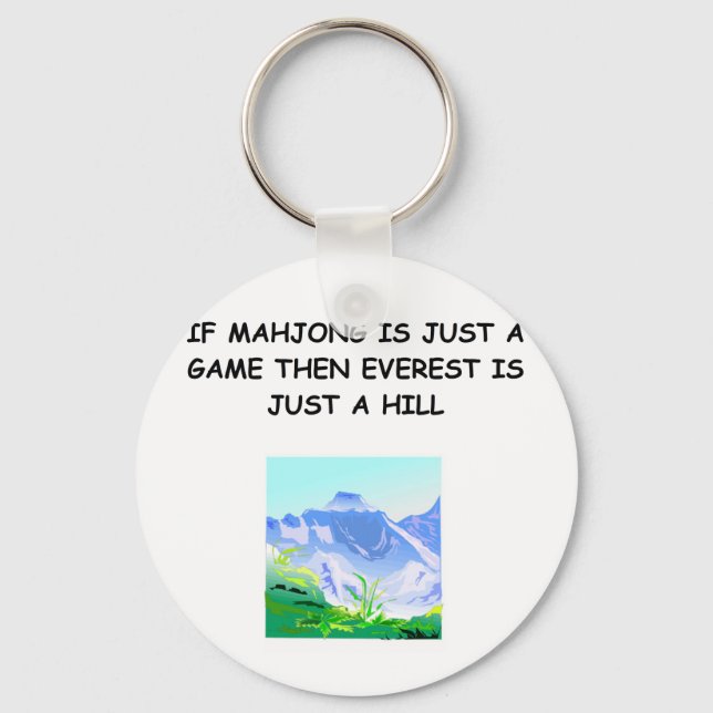MAHJOng player Key Ring (Front)