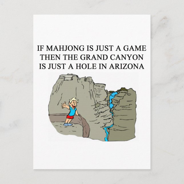 MAHJONG player Postcard (Front)