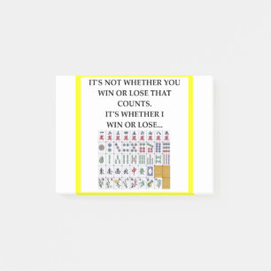 mahjong post-it notes