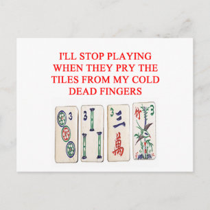 mahjong postcard