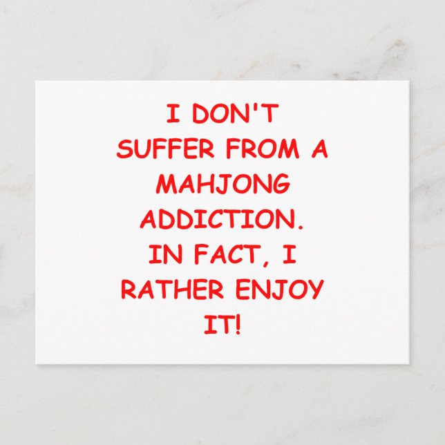 MAHJONG POSTCARD (Front)