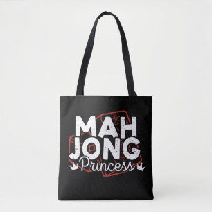 Mahjong princess   Funny mahjong Tote Bag