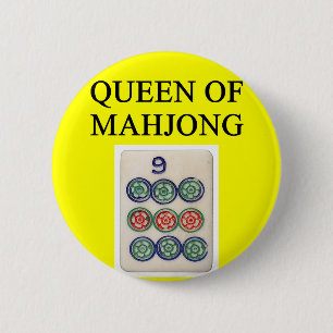MAHJONG queen 6 Cm Round Badge