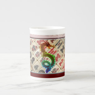 Mahjong Rainbow dragon Bone China Mug