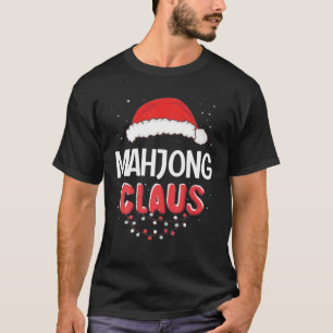Mahjong Santa Claus Christmas Matching Costume T-Shirt