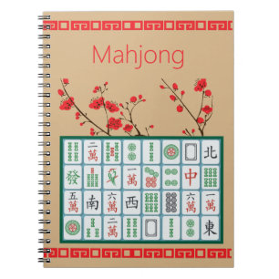 Mahjong Spiral Photo Notebook