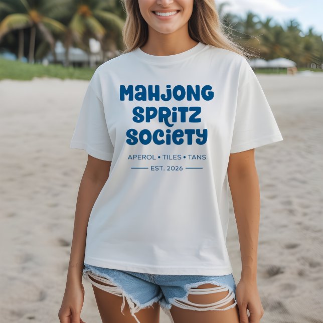 Mahjong Spritz Society T-Shirt (Creator Uploaded)