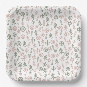 Mahjong Symbols  Paper Plate