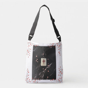 Mahjong themed Crossbody Bag with the Red Dragon