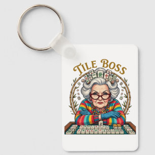 Mahjong Tile Boss Key Ring