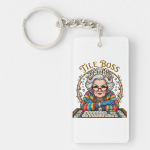 Mahjong Tile Boss Key Ring