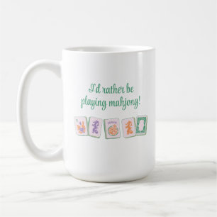 Mahjong Tile Mug, Bright Colour Tiles Coffee Mug