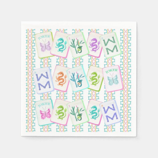 MAHJONG TILE NAPKIN (Front)