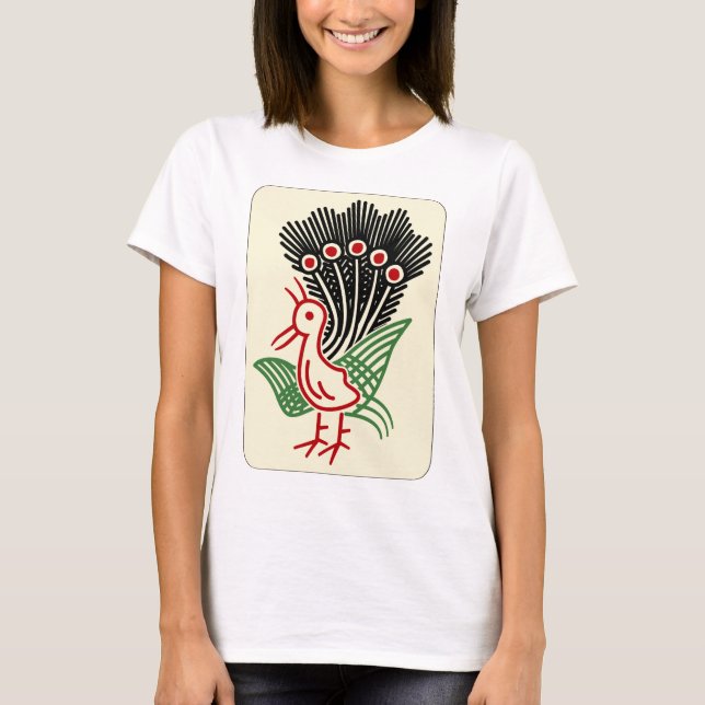 Mahjong Tile Search / ONE OF BAMBOOS -MAHJONG TILE T-Shirt (Front)