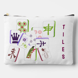 Mahjong Tile Zipped Bag