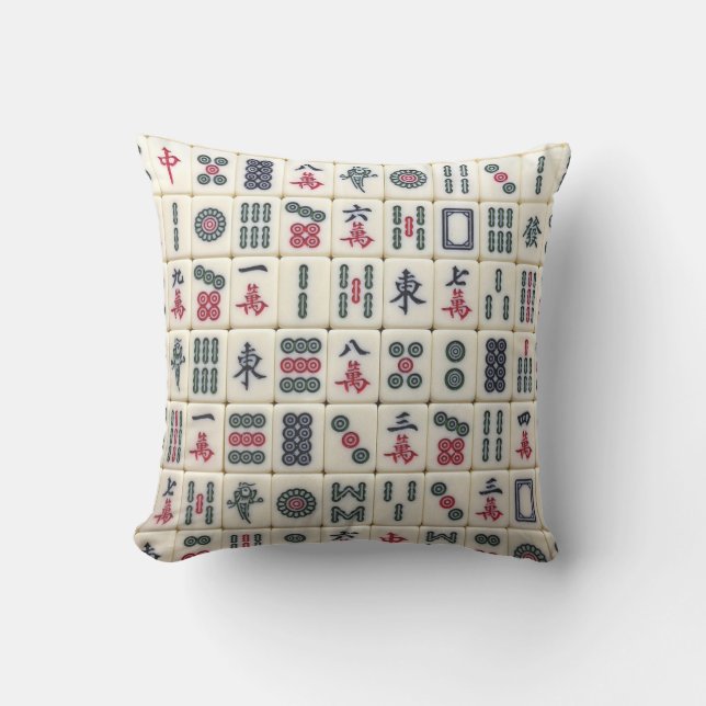 Mahjong Tiles Cushion (Front)