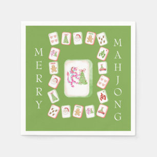 Mahjong Tiles Holiday Napkin