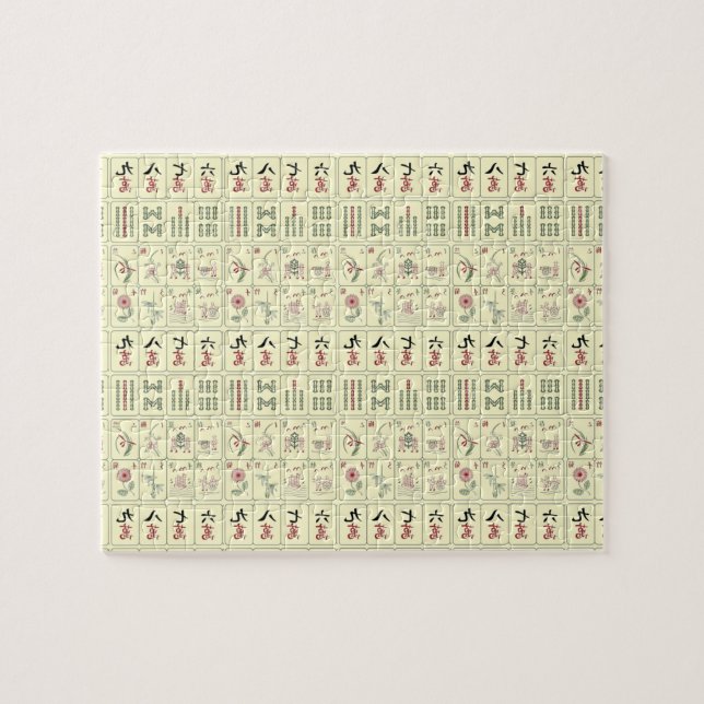 Mahjong Tiles Jigsaw Puzzle (Horizontal)