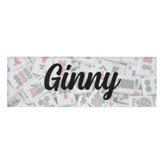 Mahjong Tiles Magnetic Name Tag
