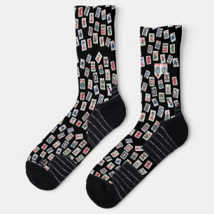 MahJong tiles (symbols) on dark Socks