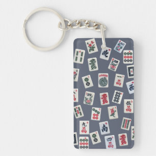 MahJong tiles symbols patterns   Key Ring