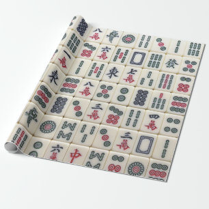Mahjong Tiles Wrapping Paper