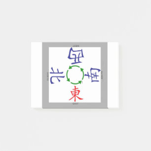 mahjong winds  indicator post-it notes