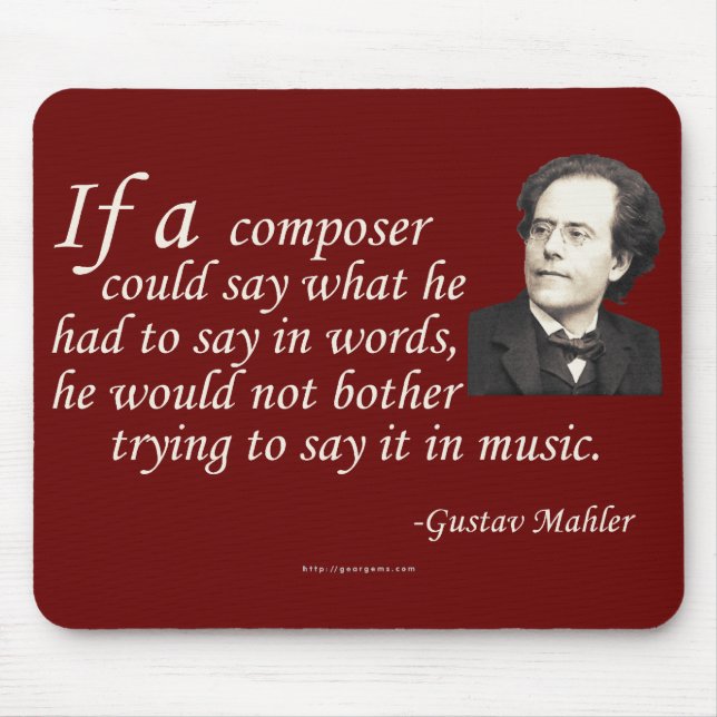 Mahler on Composing Mouse Pad (Front)