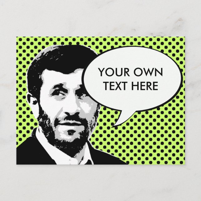 Mahmoud Ahmadinejad Postcard (Front)