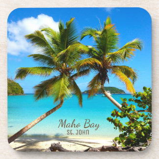 Maho Bay Beach St. John Coasters - Set 6
