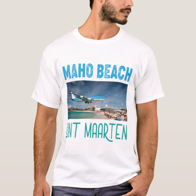 Maho beach, Sint Maarten T-Shirt (Front)