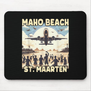 Maho Beach St. Maarten Mouse Pad