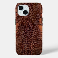 Mahogany Alligator Classic Reptile Leather (Faux)