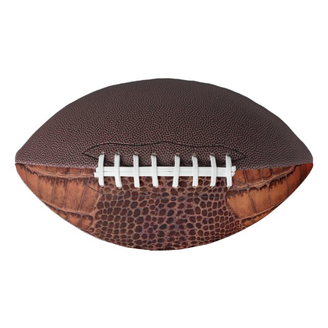 Mahogany Alligator Classic Reptile Leather (Faux) Football (Front)