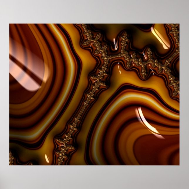 Mahogany - Fractal Print - Limited Edition (Front)