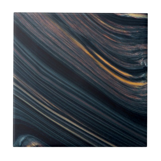Mahogany Goldsheen Obsidian Ceramic Tile (Front)