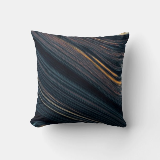 Mahogany Goldsheen Obsidian Cushion (Front)