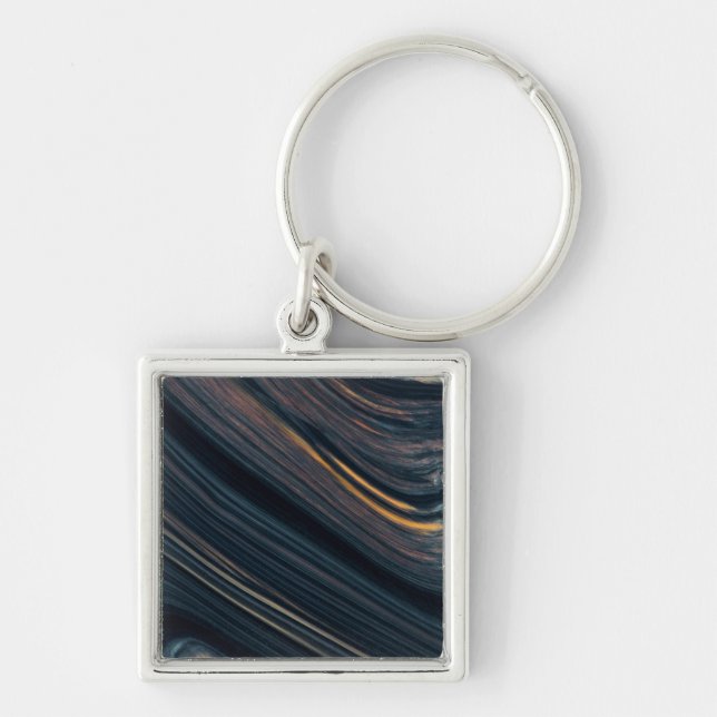Mahogany Goldsheen Obsidian Key Ring (Front)