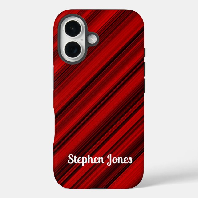 Mahogany Red and Black  Case-Mate iPhone Case (Back)