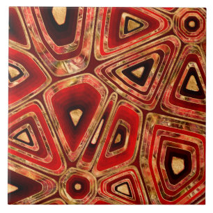 Mahogany Red Marble cells Ceramic Tile