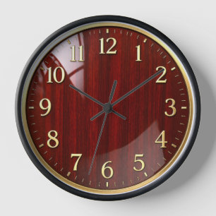 Mahogany Red Wood decorative clock
