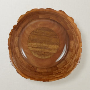 MAHOGANY SEGMENTED BOWL ROUND CUSHION