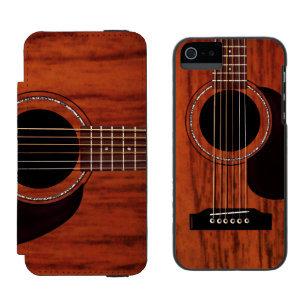 Mahogany Top Acoustic Guitar Incipio Watson™ iPhone 5 Wallet Case