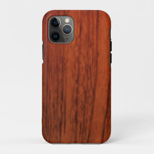 Mahogany Wood Print iPhone 11 Pro Case