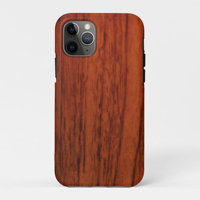 Mahogany Wood Print Case-Mate iPhone Case (Back)