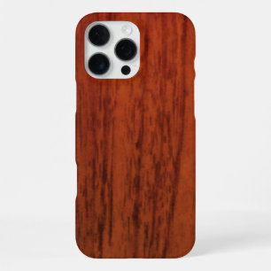 Mahogany Wood Print iPhone 16 Pro Max Case