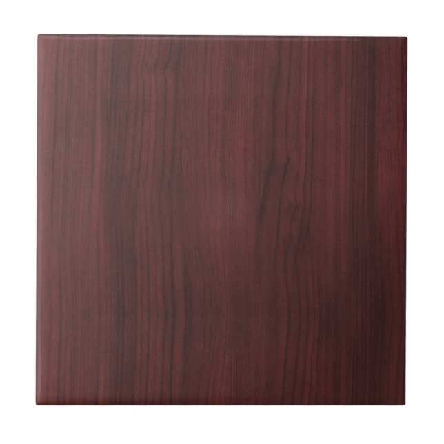 Mahogany wood texture ceramic tile (Front)