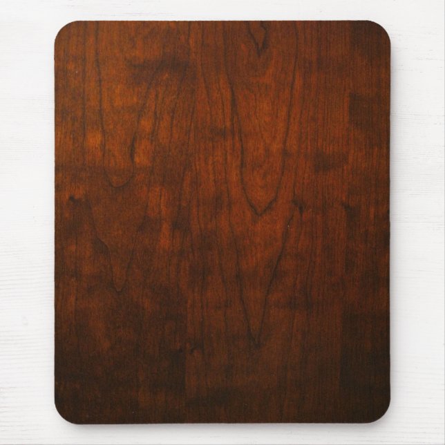 Mahogany Wood Texture Mouse Pad (Front)